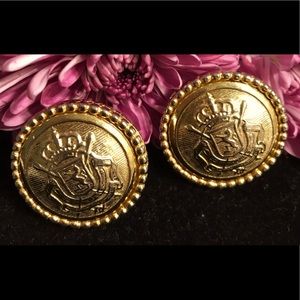🔆 SALE! Ellen Designs retro logo clip earrings